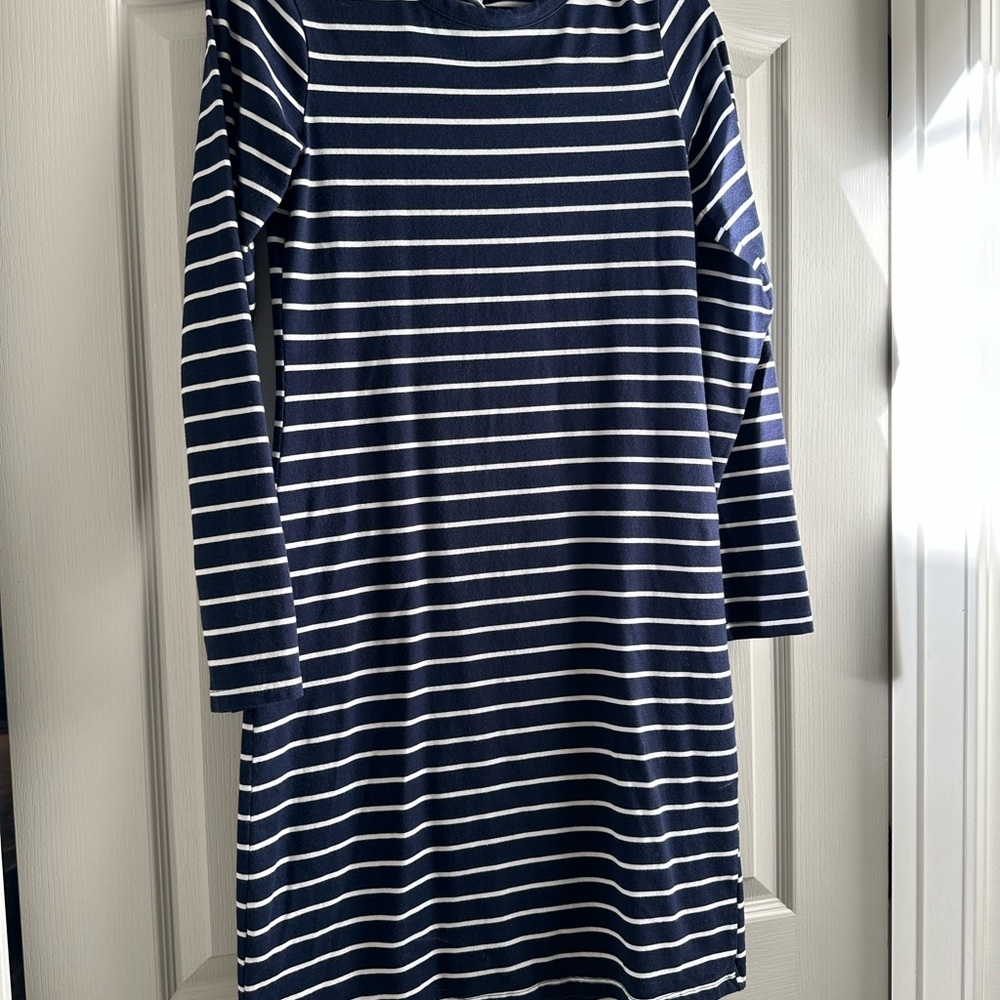 Navy Striped Dress